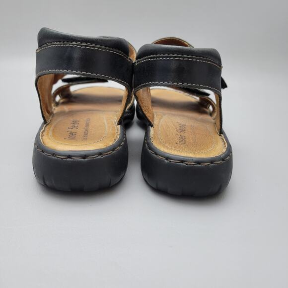 Joseph Seibel Sandals Womens Size 41 / 10 US Black Debra Leather Comfort - Picture 8 of 12